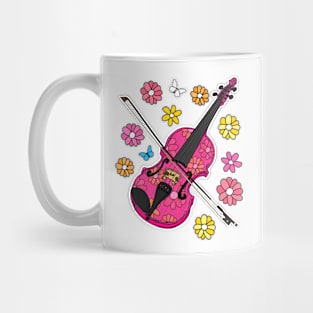 Mothers Day Violin Mom Female Musician Mug